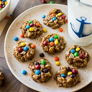 Oatmeal Number Candy Cookie