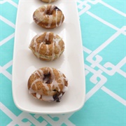 Vanilla Glazed Blueberry Donut With Mini-Wheats