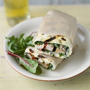 Chicken, Lettuce &amp; Tzatziki Wrap