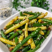 Soy Sauce String Beans and Yellow Wax Beans
