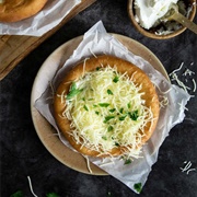 Pesto, Tomato and Cheese Langos