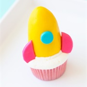 Candy Rocket Cupcake