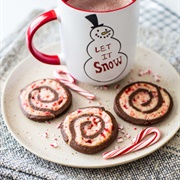 Chocolate Candy Pinwheel Cookie