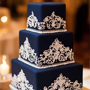 Dark Color Wedding Cake