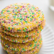 Lemon Star Sprinkle Cookie