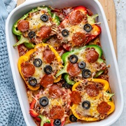 Pizza Stuffed Bell Pepper