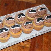 Moustache Sprinkle Cupcake