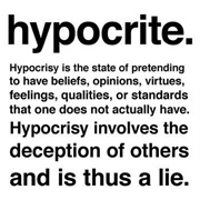 Hypocrisy