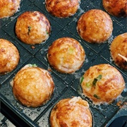 Takoyaki and Apricot Muffin