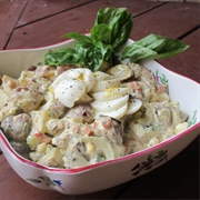 Potato, Celery, and Eggplant Salad