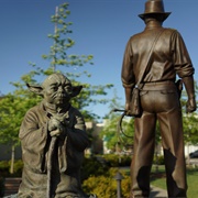 Yoda and Indy, Imagination Park in CA