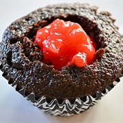 Red Licorice Cupcake