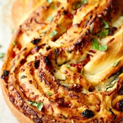 Tomato, Celery, and Marble Cheddar Stuffed Bread