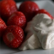 Strawberries and Whipped Cream