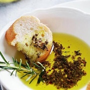 Bread Dipped in Olive Oil