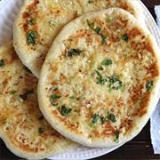 Buttered Garlic Cheese Naan