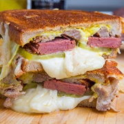 Corned Beef Hash Grilled Cheese