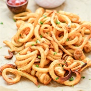 Salsa Criolla Curly Fries