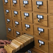 Physical Card Catalog