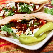 Refried Bean Pita (Pita Con Refritos)