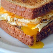 Fried Duck Egg Sandwich