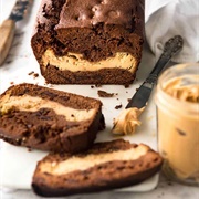 Cheesecake Stuffed Chocolate Loaf