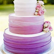 Ombre Wedding Cake