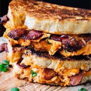 Buffalo Chicken and Bacon Grilled Cheese