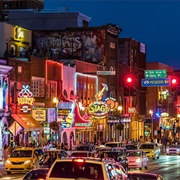 Broadway District of Nashville, USA