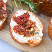 Sourdough Bread With Goat Cheese and Sundried Tomatoes