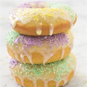 King Cake Powder Donut (Masquerade Powder Donut)