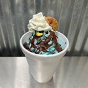 Blue Moon Ice Cream Sundae