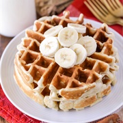 Waffle With Bananas