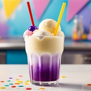 Grape Soda Ice Cream Sundae (Purple Burple Ice Cream Sundae)