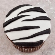 Zebra Stripe Cupcake