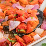 Pan-Fried Tomatoes and Red Onions