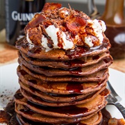 Bacon Chocolate Chip Pancakes With Whipped Cream (Hoggy Hotcakes)