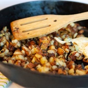 Fried Taters and Ramps