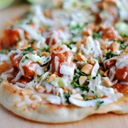 Coleslaw Naan Pizza