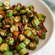 Okra Perloo With Bacon