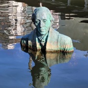 Submerged Sculpture of Hans Christian Andersen