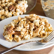 Peanut Butter Popcorn Pie