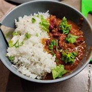 Curried Kidney Beans With Celery