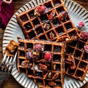 Waffle With Christmas Jelly Cookies