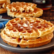 Waffle With Butterfinger Syrup (Waffle With Butterzinger Syrup)