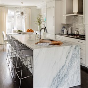 Marble Waterfall Countertops