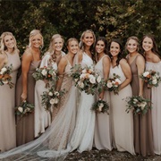 Neutral Color Bridesmaid Dresses