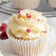 Raspberry White Chocolate Cupcake