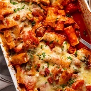 Chicken Pepper Cheese Pasta Bake