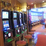 Very Uncomfortable Stools at Video Poker Machines